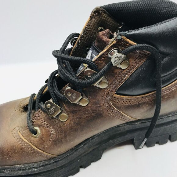 Caterpillar Work Boots Brown Leather Shoes Workwear Outdoor Hiking Mens 10 main image 10